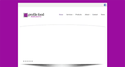 Desktop Screenshot of profilefoodingredients.com